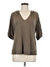 Vince. Brown 3/4 Sleeve Top Size M - photo 1