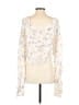 Free People Floral White Pullover Sweater Size XS - photo 2