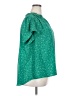 41Hawthorn 100% Polyester Stars Green Short Sleeve Blouse Size 2X - photo 4