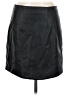 Topshop Solid Black Faux Leather Skirt Size 8 - photo 1