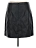 Topshop Solid Black Faux Leather Skirt Size 8 - photo 2