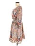 Lace & Mesh 100% Polyester Paisley Gray Casual Dress Size M - photo 5