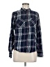 Maurices Plaid Blue Long Sleeve Button-Down Shirt Size M - photo 1