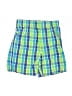 Nickelodeon 100% Cotton Plaid Green Board Shorts Size 3T - photo 1