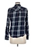 Maurices Plaid Blue Long Sleeve Button-Down Shirt Size M - photo 2