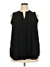 Beacon 100% Polyester Black Sleeveless Blouse Size XXL - photo 1