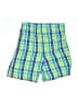 Nickelodeon 100% Cotton Plaid Green Board Shorts Size 3T - photo 2