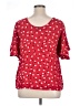 Billabong 100% Rayon Red Short Sleeve Blouse Size XL - photo 2