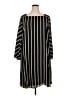 Ann Taylor LOFT 100% Polyester Stripes Black Casual Dress Size 20 - photo 1