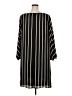 Ann Taylor LOFT 100% Polyester Stripes Black Casual Dress Size 20 - photo 2