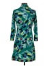 BCBGMAXAZRIA Print Teal Casual Dress Size S - photo 2