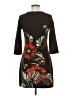 Aryeh Graphic Brown Casual Dress Size M - photo 2