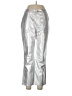 Edited 100% Polyester Metallic Silver Casual Pants Size EU 42 / US 12 - photo 1