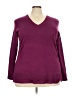 Lane Bryant Burgundy Pullover Sweater Size 22 - 24 Plus - photo 1