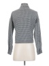 Love Notes Houndstooth Gray Long Sleeve Blouse Size S - photo 2