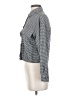 Love Notes Houndstooth Gray Long Sleeve Blouse Size S - photo 5