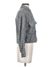 Love Notes Houndstooth Gray Long Sleeve Blouse Size S - photo 4