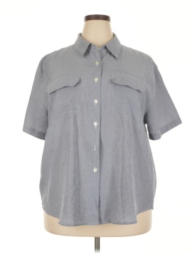 Joanna Plus Short Sleeve Button Down Shirt