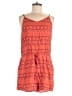 Old Navy 100% Rayon Hearts Orange Romper Size L - photo 1