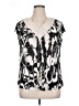 Madison + Hudson 100% Polyester Black Sleeveless Blouse Size XL - photo 1