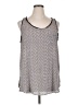 Ann Taylor LOFT 100% Polyester Gray Tank Top Size XL - photo 1