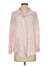 Zara Checkered-gingham Pink Long Sleeve Blouse Size S - photo 1