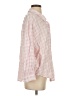 Zara Checkered-gingham Pink Long Sleeve Blouse Size S - photo 4