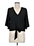 1.State 100% Polyester Black 3/4 Sleeve Blouse Size M - photo 1