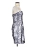 BCBGMAXAZRIA 100% Polyester Metallic Silver Cocktail Dress Size 2 - photo 4