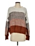 Unbranded 100% Polyester Color Block Brown Pullover Sweater Size S - photo 1