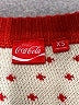 Coca-Cola 100% Polyester Print Red Pullover Sweater Size XS - photo 7