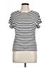 Green Envelope Stripes Ivory Short Sleeve T-Shirt Size L - photo 1
