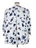 Maurices 100% Polyester Floral Blue 3/4 Sleeve Blouse Size 4X - photo 2
