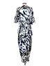 COLDESINA Print Blue Casual Dress Size S - photo 2