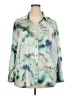 Zara Tie-dye Green 3/4 Sleeve Blouse Size XXL - photo 1