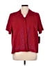 Napa Valley 100% Polyester Burgundy Short Sleeve Blouse Size 1X - photo 1