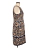 Maeve 100% Polyester Animal Print Floral Brown Casual Dress Size 6 - photo 4
