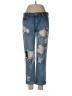 One 100% Cotton Hearts Blue Jeans Size 26 waist (estimated) - photo 1