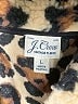 J.Crew 100% Polyester Animal Print Brown Faux Fur Jacket Size L - photo 6