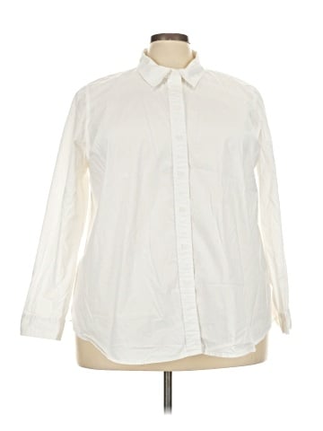 Lane Bryant Long Sleeve Button-Down Shirt (view 1)