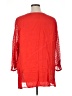 Added Dimension for Catherines 100% Rayon Red 3/4 Sleeve Blouse Size 1X - photo 2