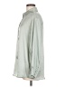 Zara Solid Green Long Sleeve Button-Down Shirt Size M - photo 5