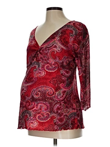Planet Motherhood 3/4 Sleeve Blouse (view 1)