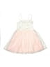 Un Deux Trois 100% Polyester Pink White Dress Size 10 - photo 1