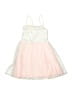 Un Deux Trois 100% Polyester Pink White Dress Size 10 - photo 2