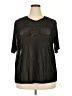 Unbranded Black Short Sleeve Blouse Size XXL - photo 1