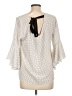 Green Envelope Ivory 3/4 Sleeve Blouse Size L - photo 2