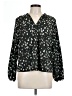 Shein 100% Polyester Black Long Sleeve Blouse Size L - photo 1