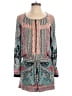 BCBGMAXAZRIA Paisley Teal Romper Size S - photo 1