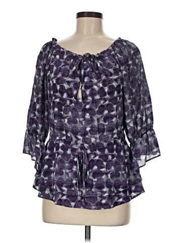 Alice + Olivia 3/4 Sleeve Silk Top (view 1)